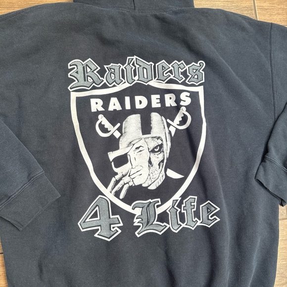 Oakland Raiders Hoodie Sweatshirt   Size XL - Picture 2 of 8